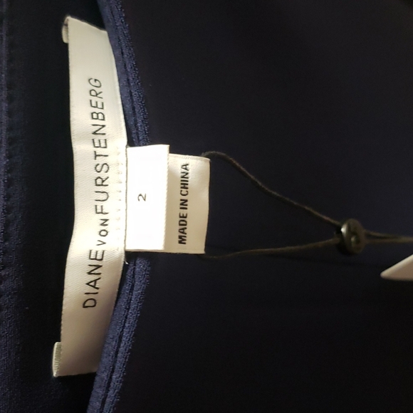 DIANE von FURSTENBERG Preston Wide Leg Pants⭐Stunning Fit. Georgeous BLUE - Picture 5 of 8